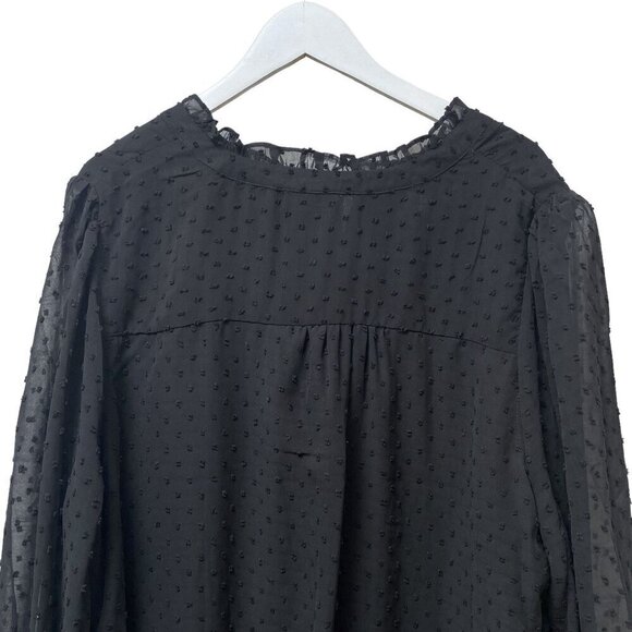 NEW CITY CHIC Boho Blouse  Plus Size XXL  Black Embroidered Womens Top - Picture 5 of 11